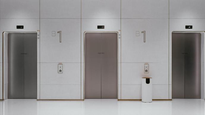 white wooden door closed in room